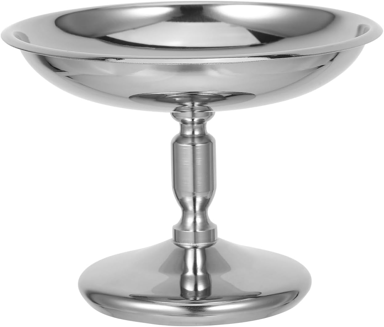 Cuencos de helado de acero inoxidable con patas de metal para aperitivos