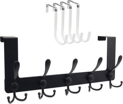 Perchero puerta metal acolchado resistente toallas baño dormitorio