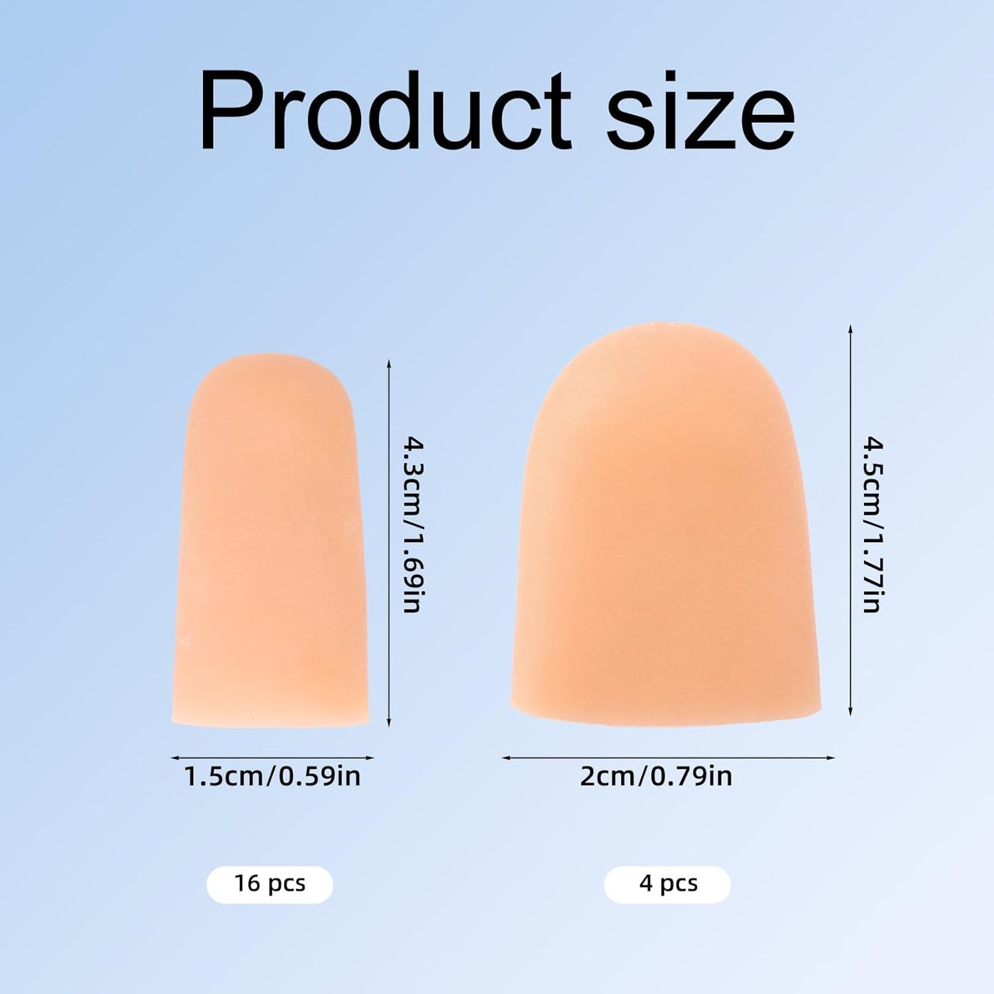 20 Protectores Silicona Dedos Reutilizables