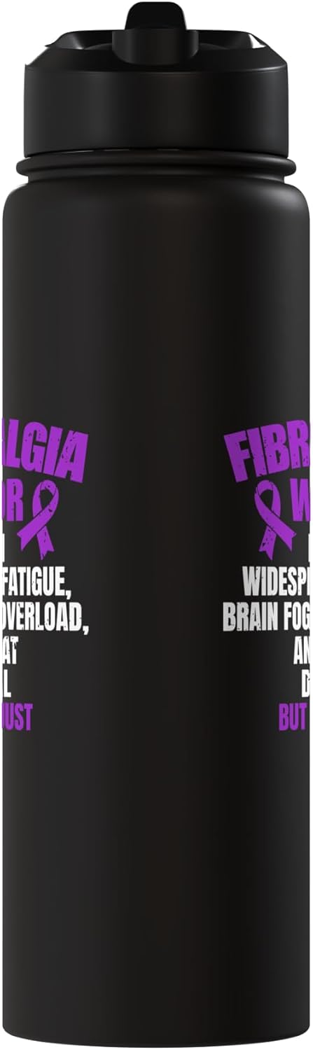 Botella de agua acero inoxidable aislada para fibromialgia