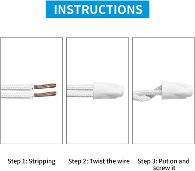 Conectores cerámica Easy-Twist 50uds para alambre 22-10 AWG