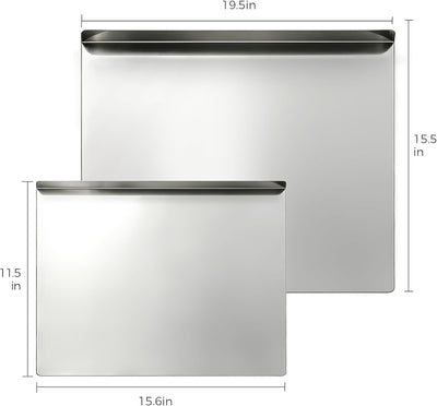 Tabla cortar acero inox 304 doble cara cocina camping