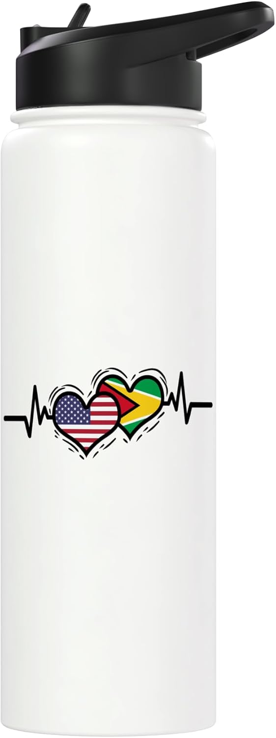 Botella agua acero inox aislada Guyana