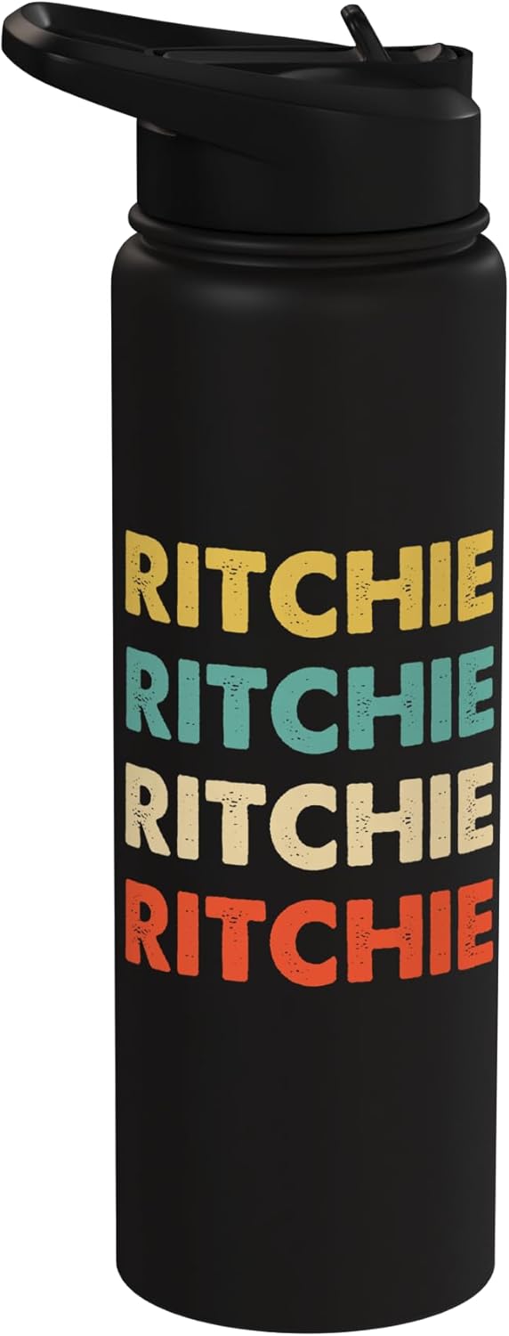 Botella de agua acero inoxidable aislada Ritchie Name