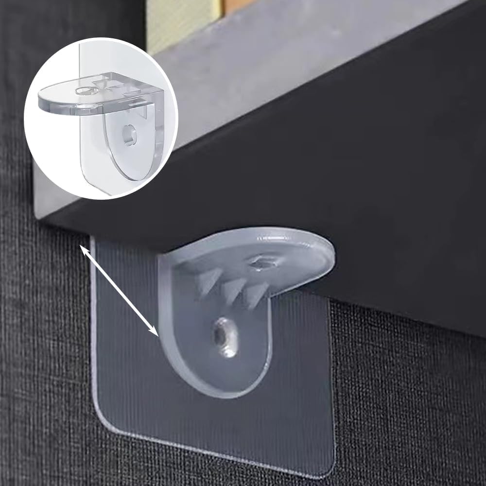 20 Clavijas Soporte Plástico Autoadhesivo para Estantería