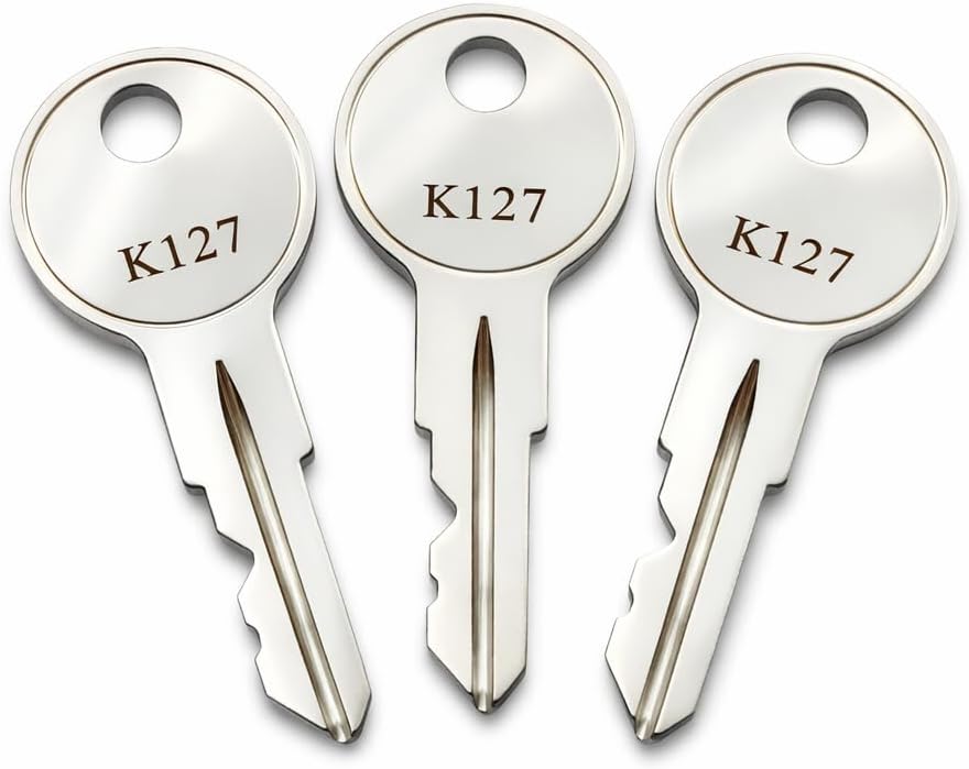 Llave repuesto comp K121-K173 para cerradura Bauer Hudson set 3