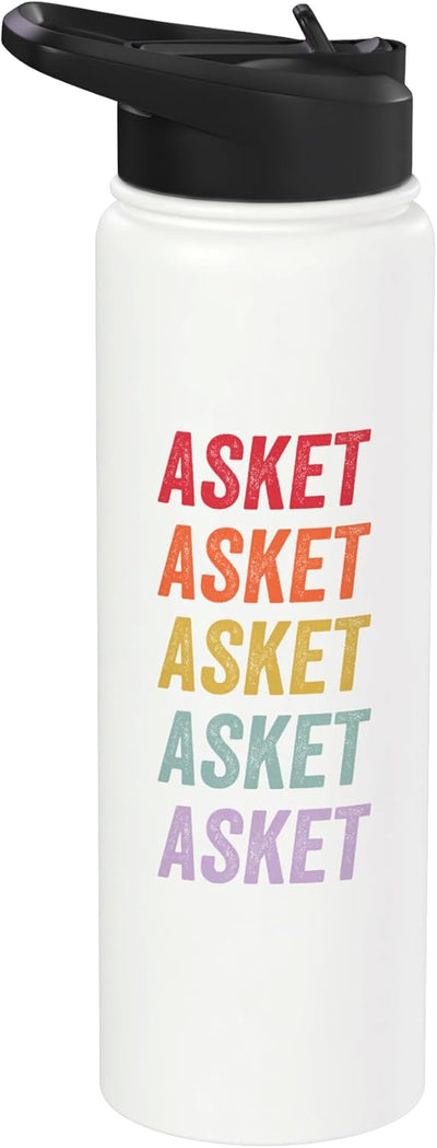 Botella de agua acero inoxidable aislada Asket
