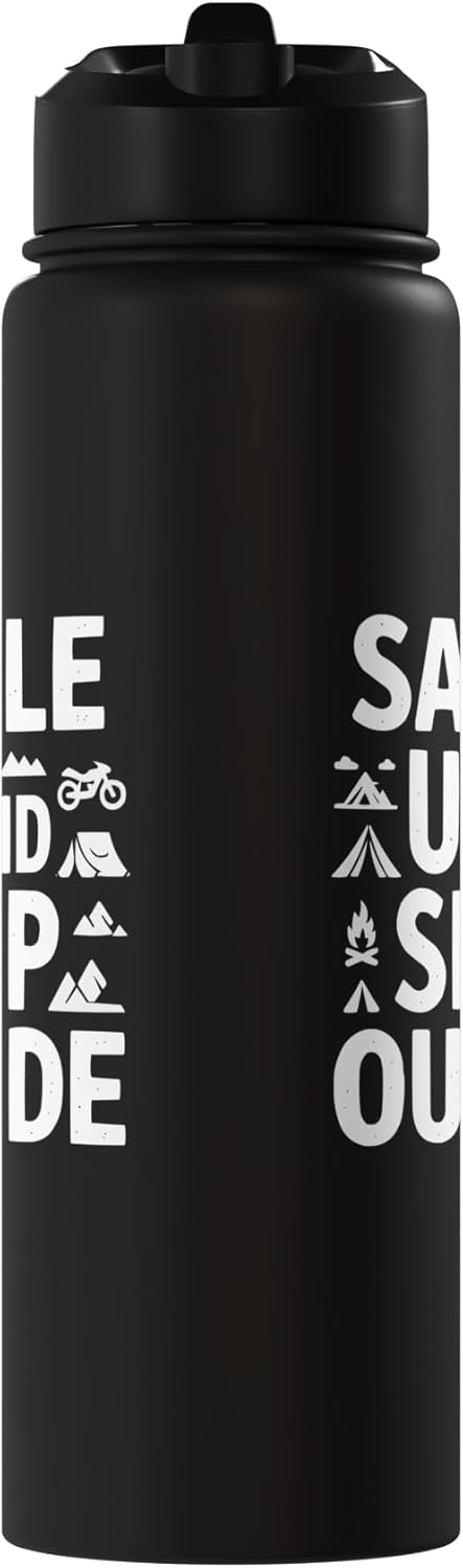Bottella de agua aislada para motocampings de acero inoxidable
