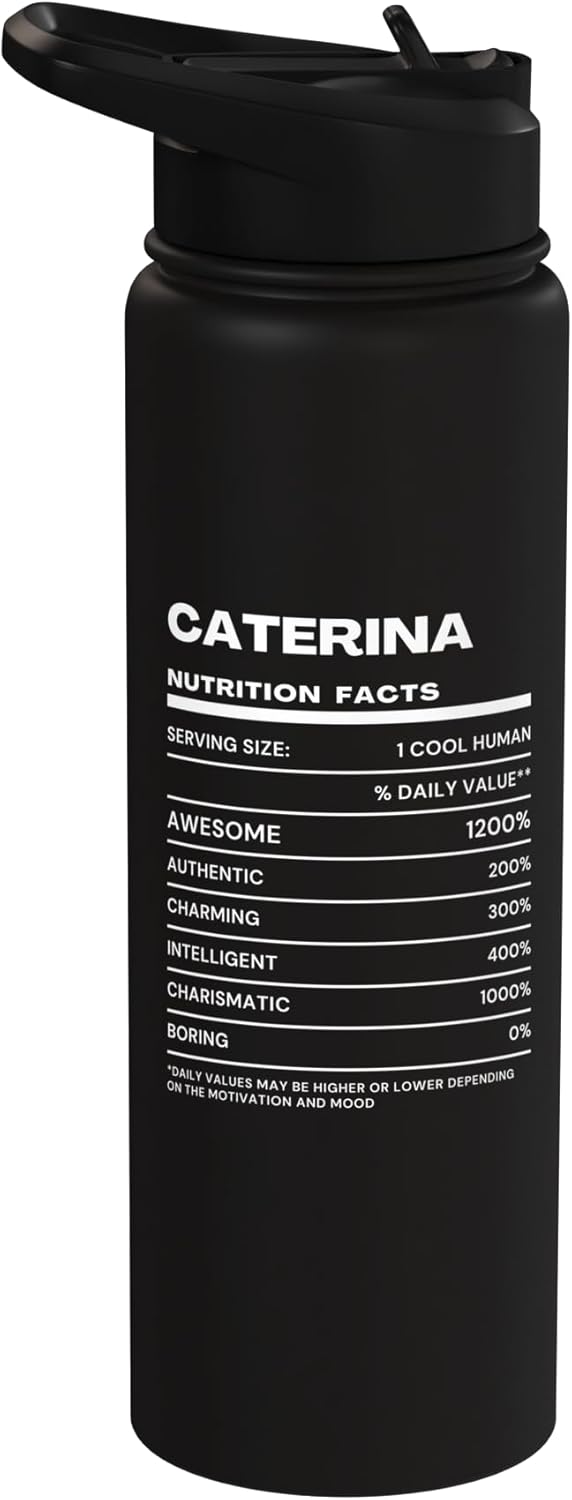 Botella agua acero inox aislada Caterina