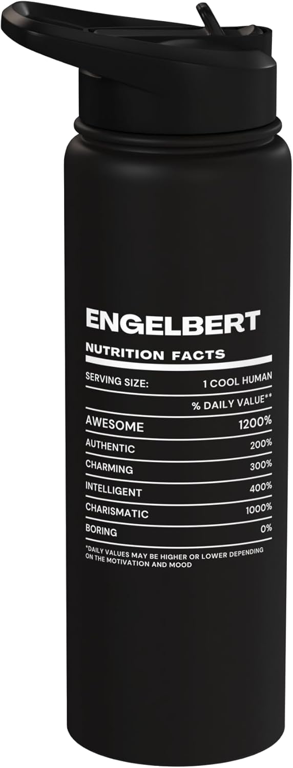 Botella de agua acero inoxidable aislada Engelbert