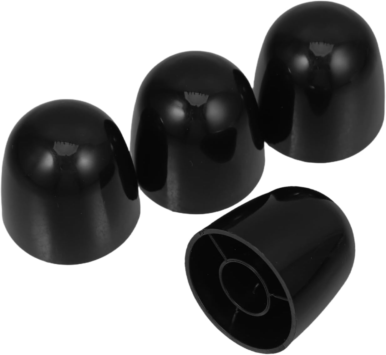 Set 4 Tapas Inodoro Negras Universal Pernos Baño Decorativas