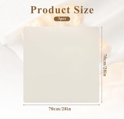 3 paños de té de algodón 28 x 28 pulgadas para hornear masa madre