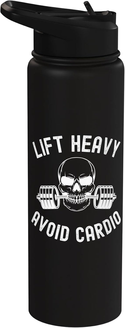 Botella de agua de acero inoxidable para weightlifter