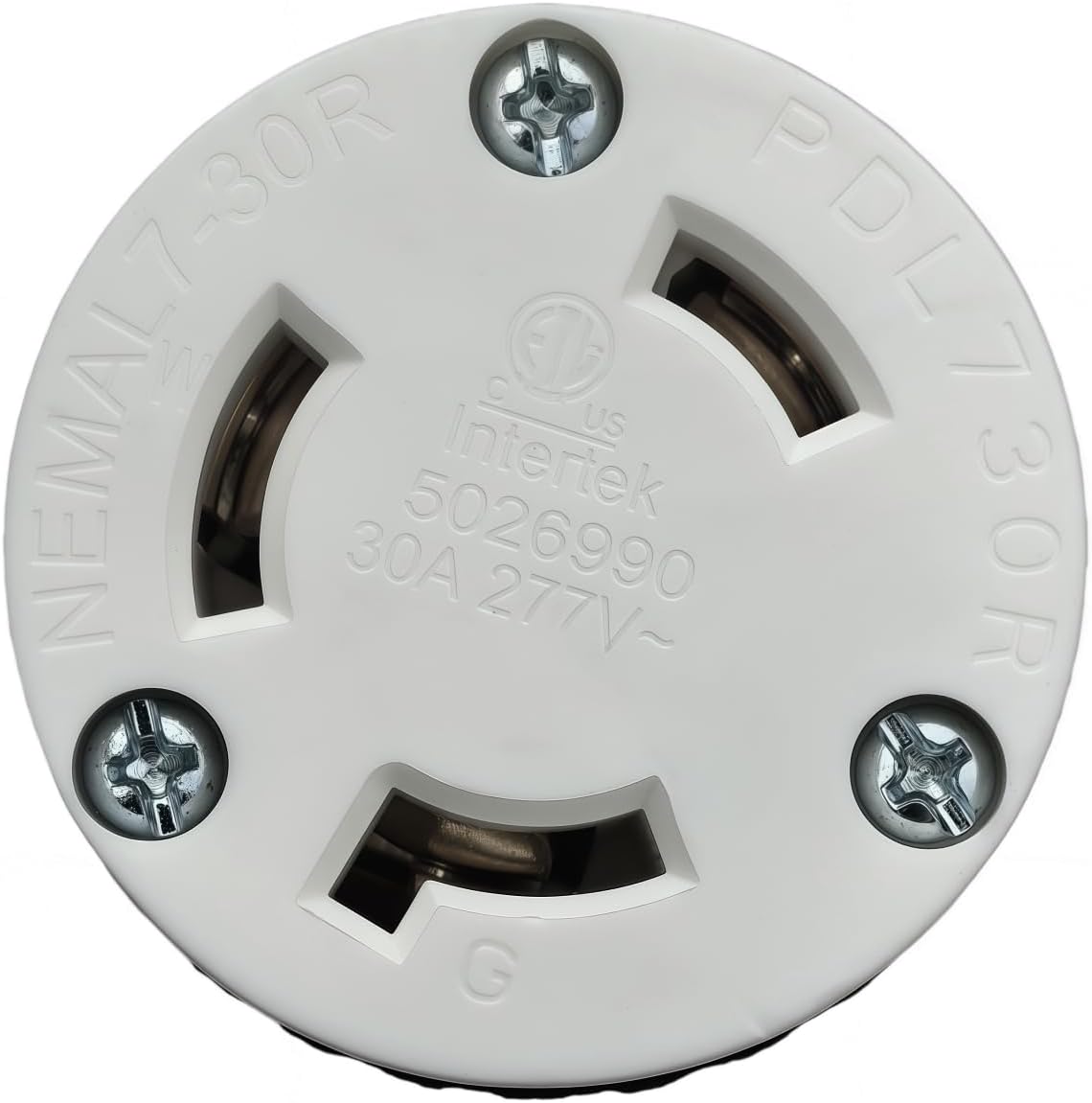 Receptáculo L7-30R 30A 277V bloqueo giratorio grado industrial