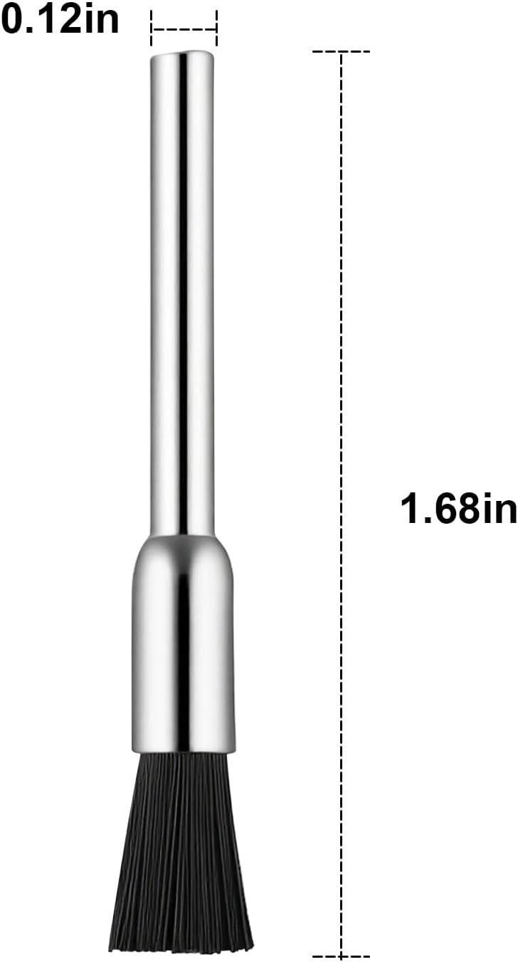 Cepillo nailon 1/8" para limpieza 2 pzas