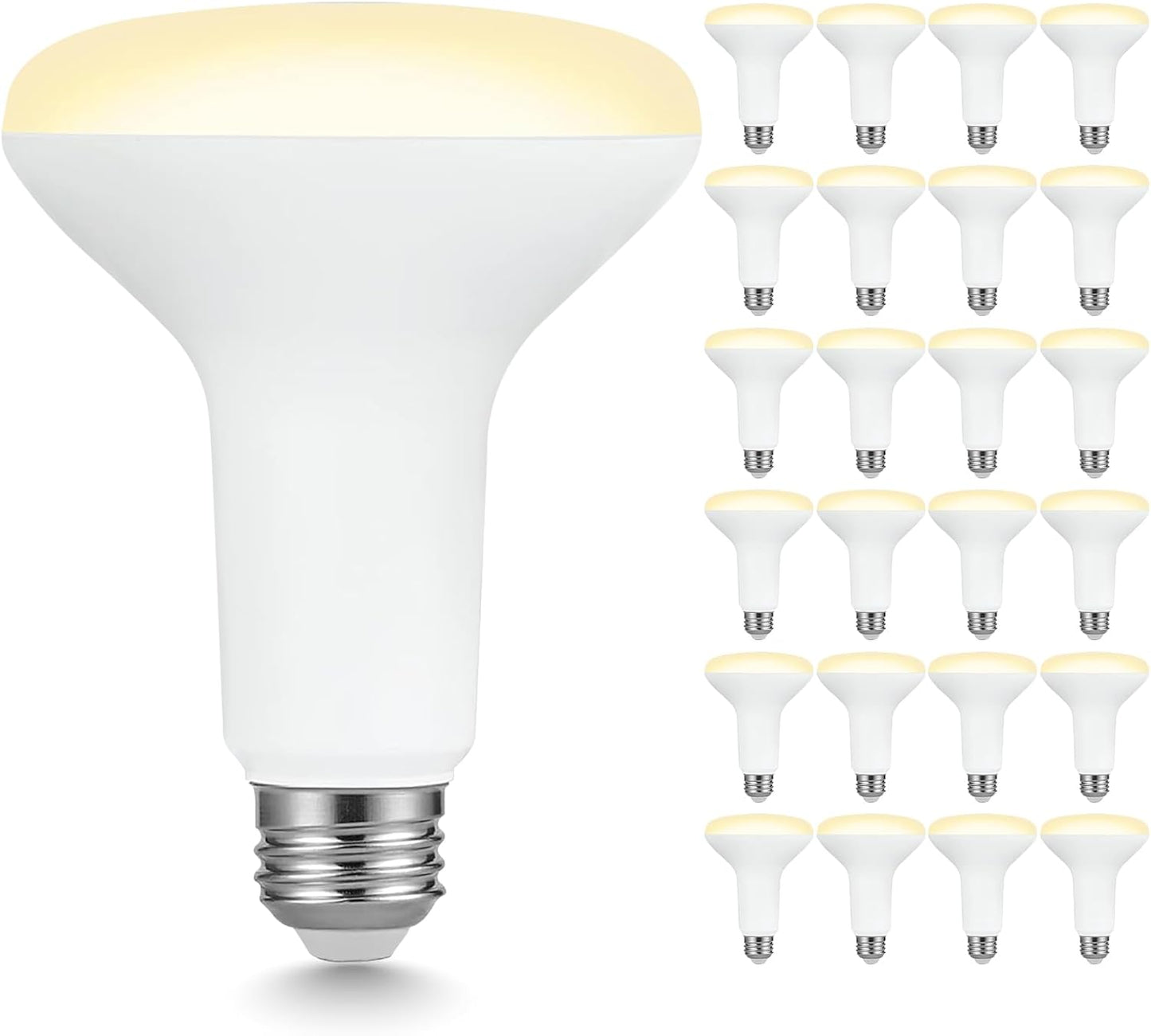 Pack 24 Bombillas LED BR30 7.5W 2700K Luz Inundación E26