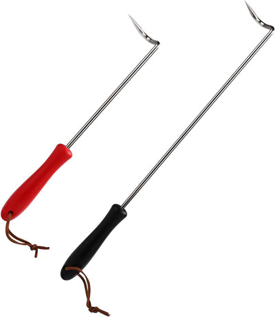 2 Pzas Aletas Alimentos Acero Inox Gancho Barbacoa