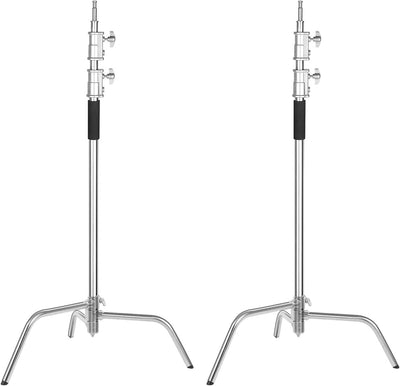 2 Soportes C Acero Inox para Luz Estudio 5-10.8ft