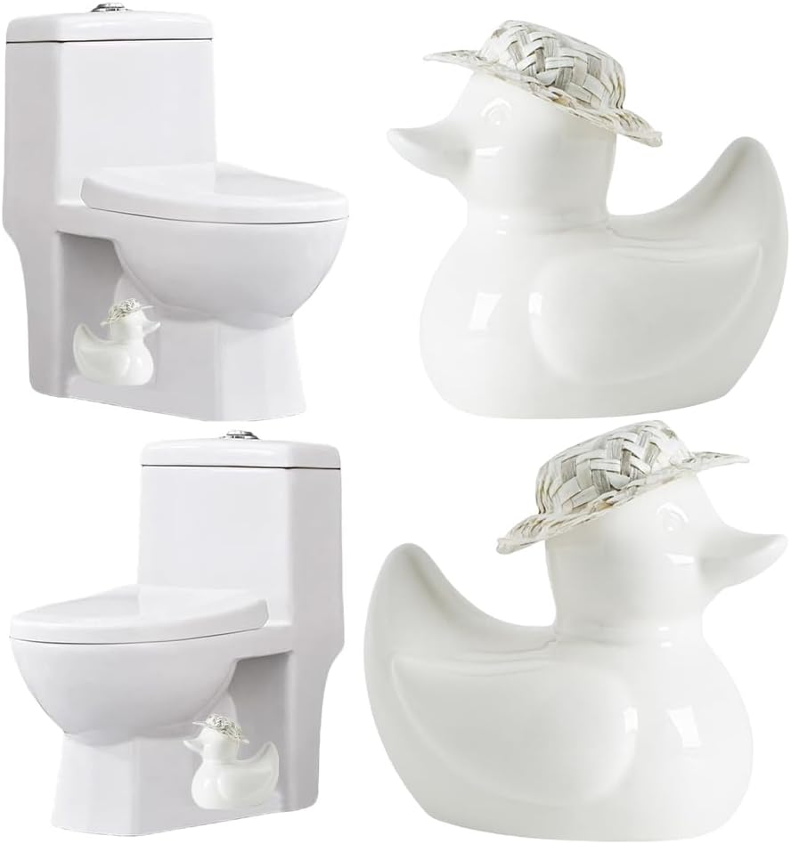 2 Fundas Decorativas para Pernos Inodoro Cerámica
