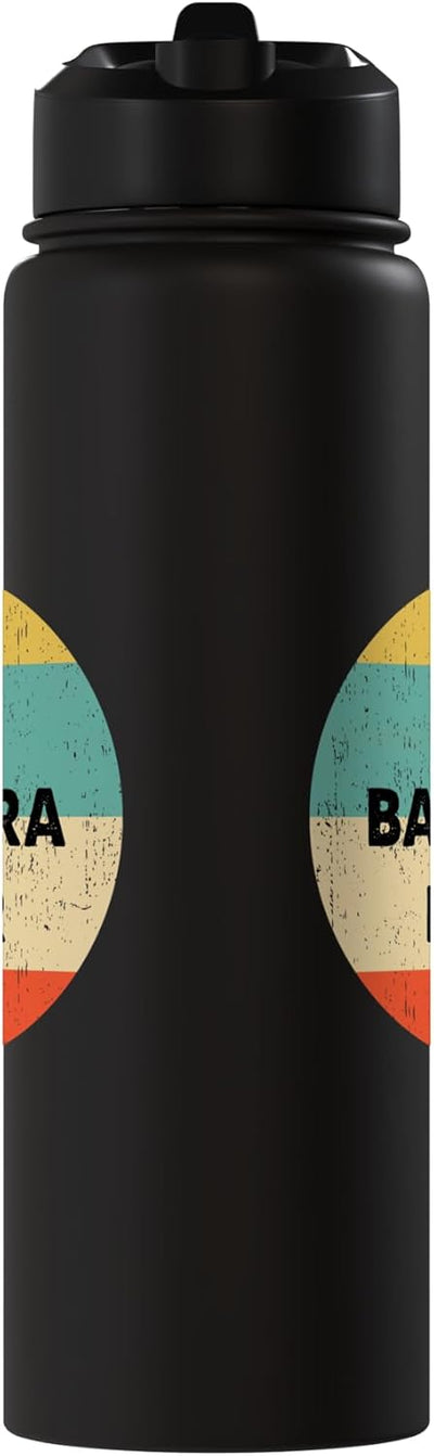 Barrera Name Botella de agua acero inoxidable aislada