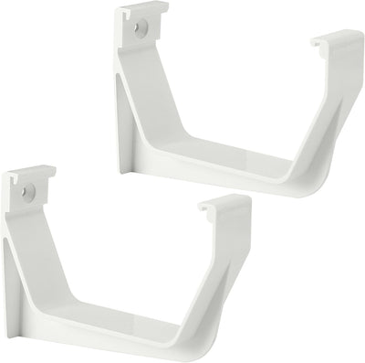 2 Pzas Soporte Canaleta Techo 5pulg ABS Resistente Blanco