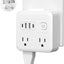 Extensor enchufe pared 4 salidas 2 USB-C 1875W con ranura telefono