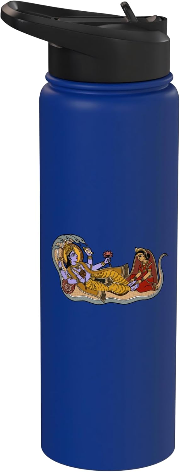 Botella de agua aislada de acero inoxidable Lord Vishnu