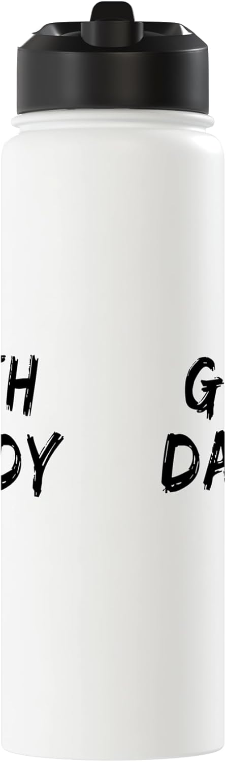 Botella agua acero inox aislada para padre goth