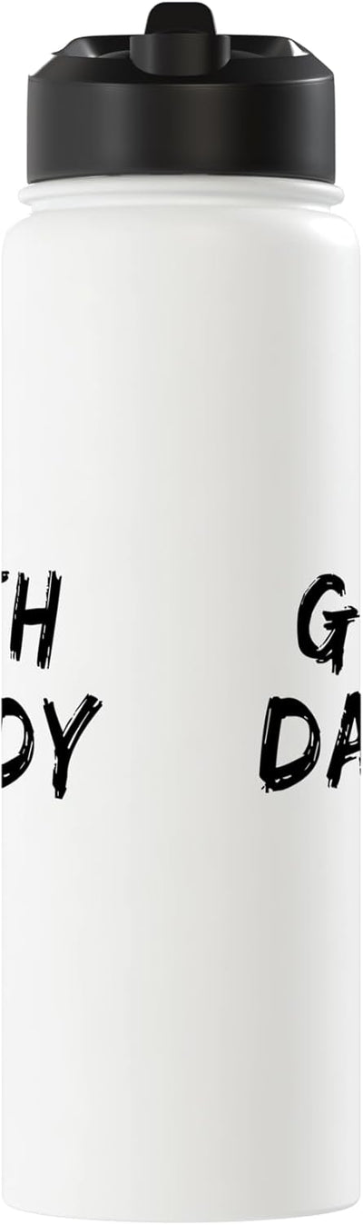 Botella agua acero inox aislada para padre goth