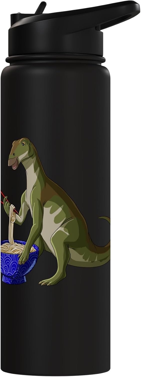 Bote de agua aislado de acero inoxidable Iguanodon ramen japonés