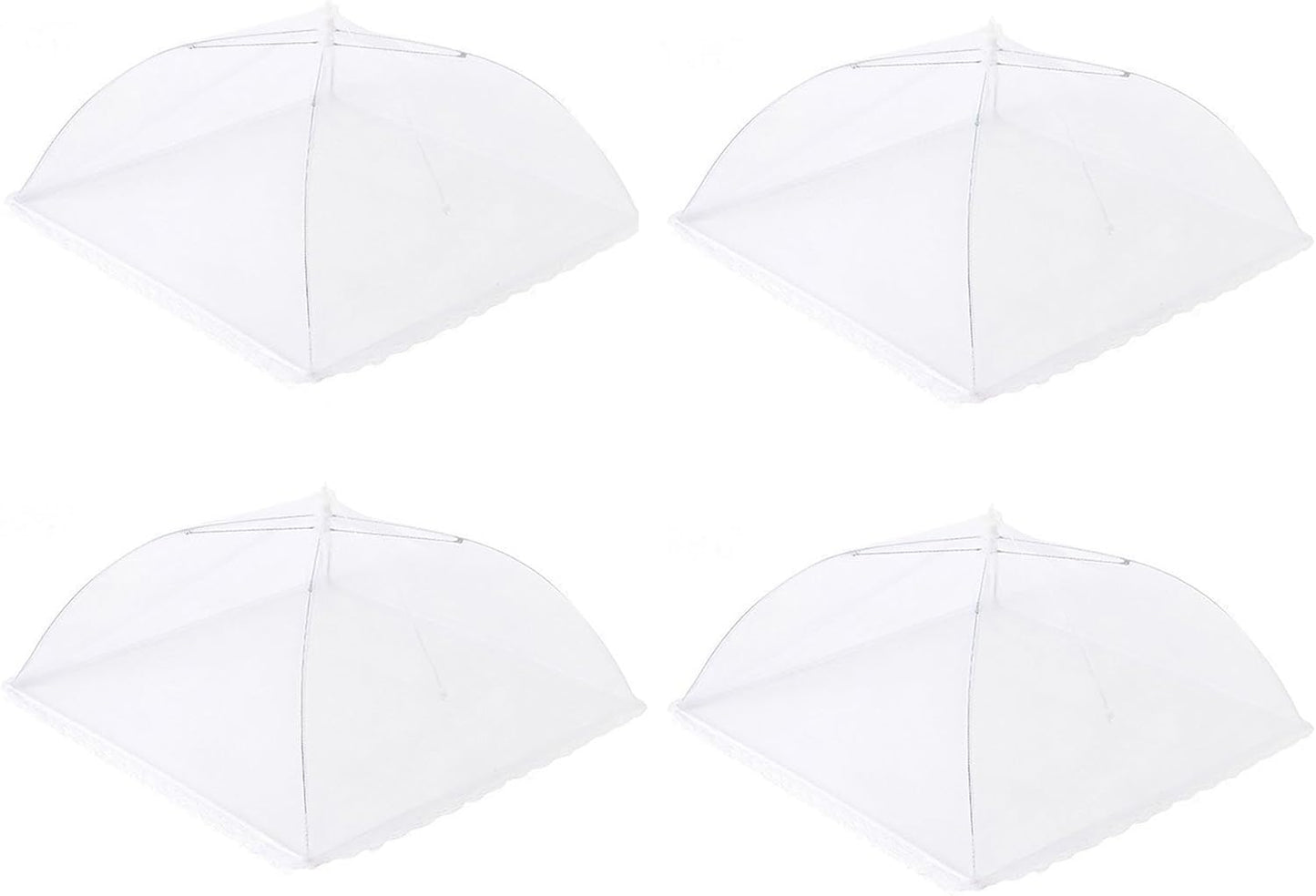 Cubierta polvo tela malla 15x15pulg plegable 4 pzas