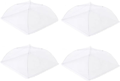 Cubierta polvo tela malla 15x15pulg plegable 4 pzas
