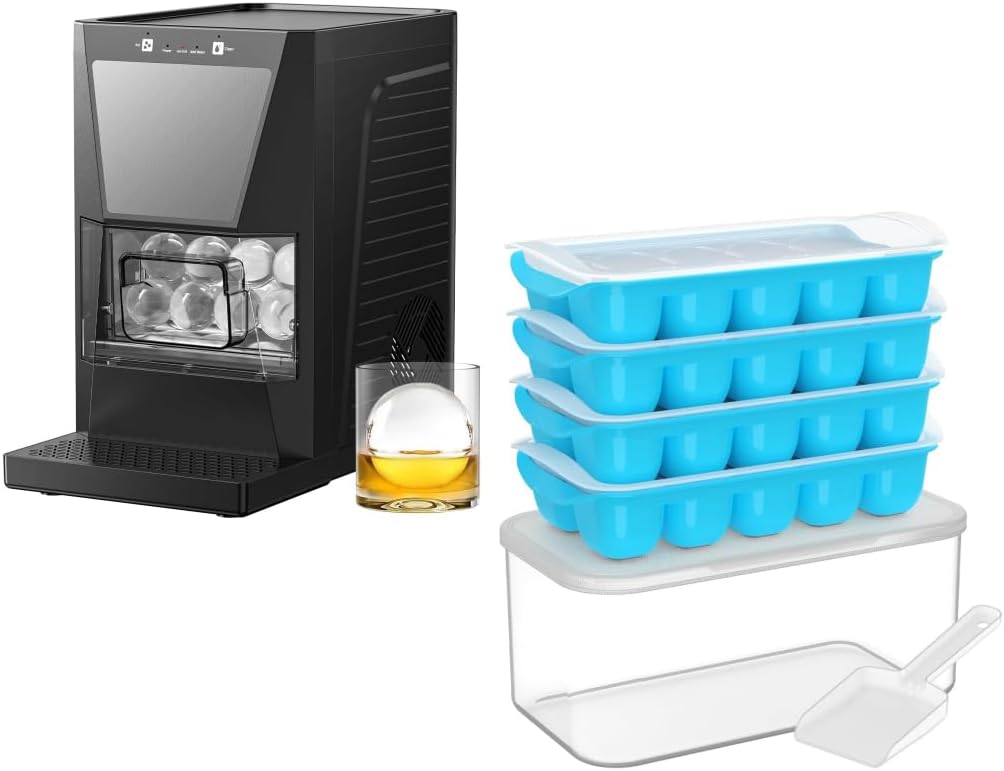 Set 4 Molde Cubos Hielo 2.2pulg Claro