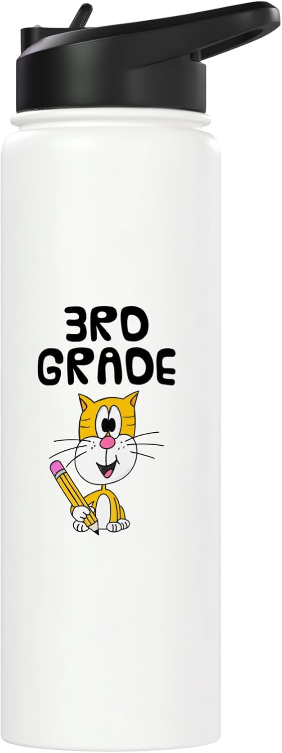 Botella de agua acero inoxidable para maestro primaria grado 3