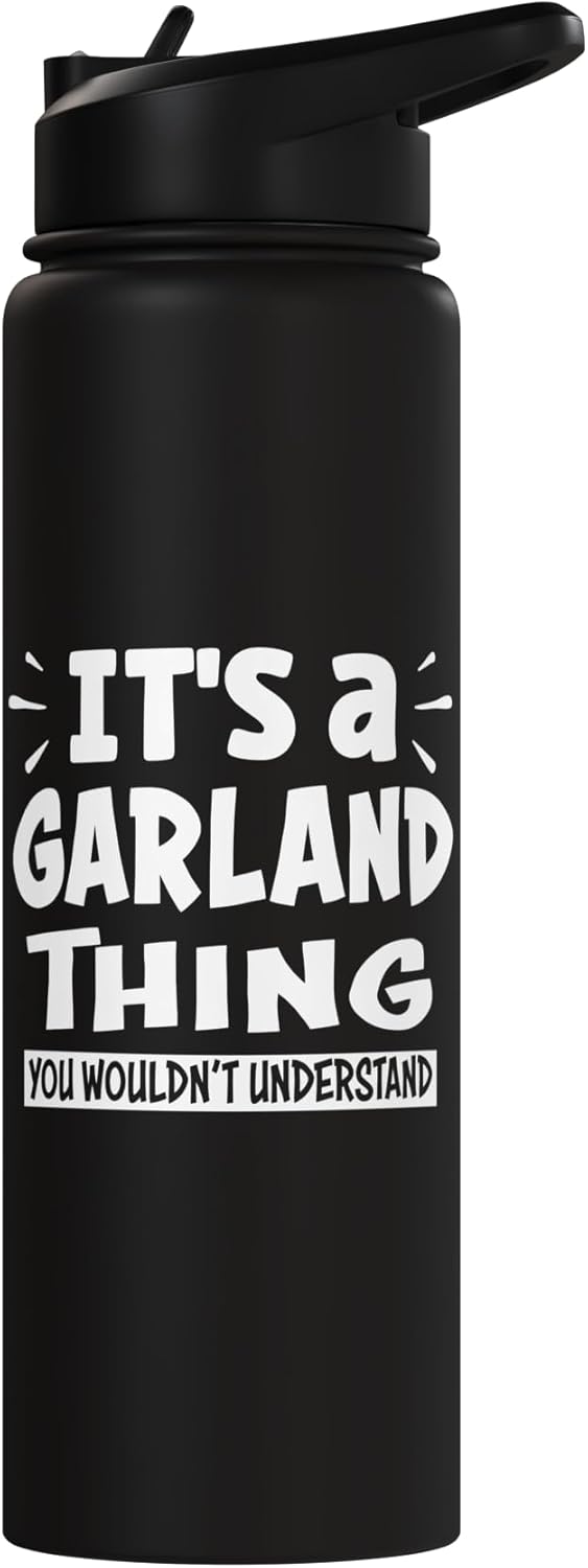 Botella de agua acero inoxidable aislada Garland Lovers