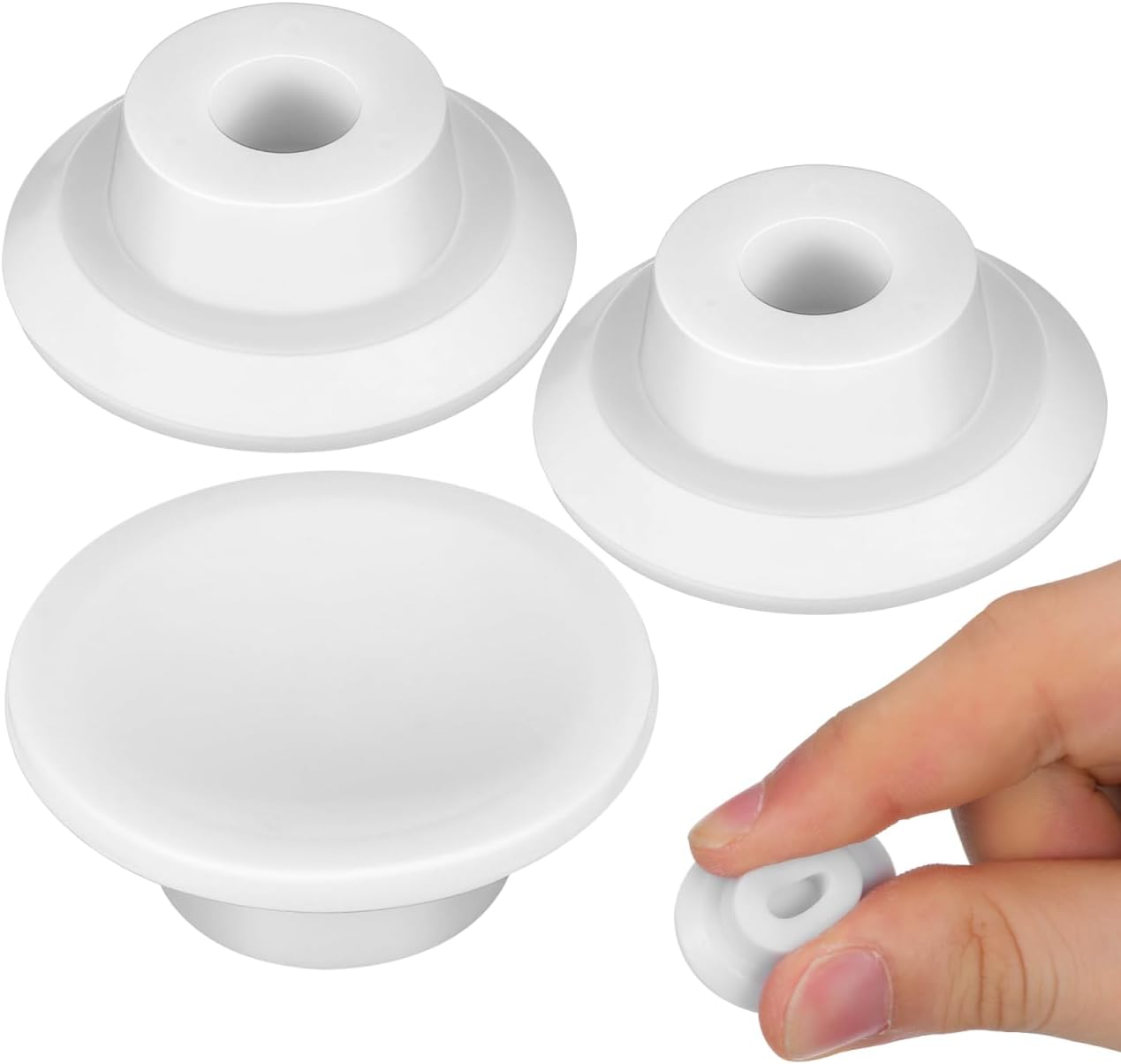 3 Tapones Drenaje Congelador Repuesto Goma