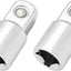 Set 2 Adaptadores Enchufe 3/8 a 1/2 Pulg Kit Convertidor