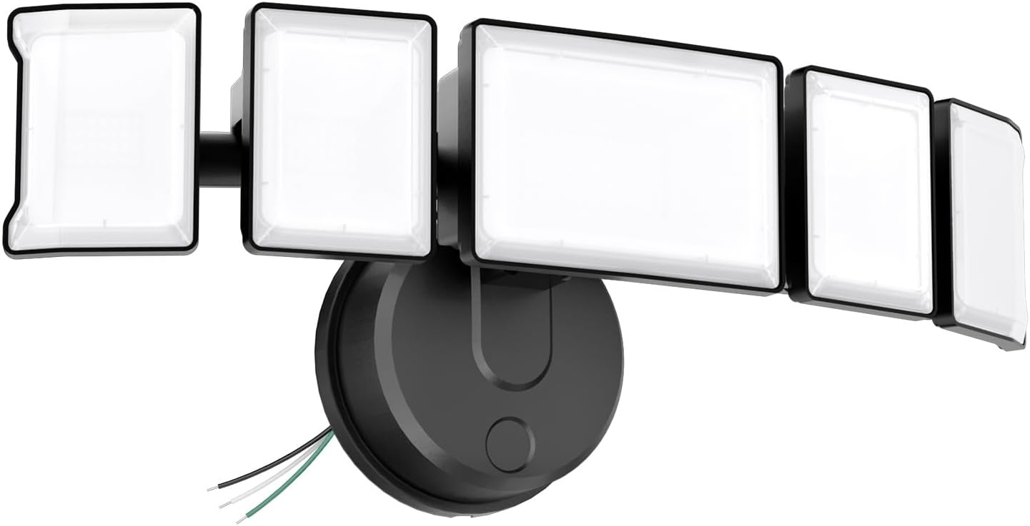 Luz inundación LED 180W 18000lm 5 cabezales IP65