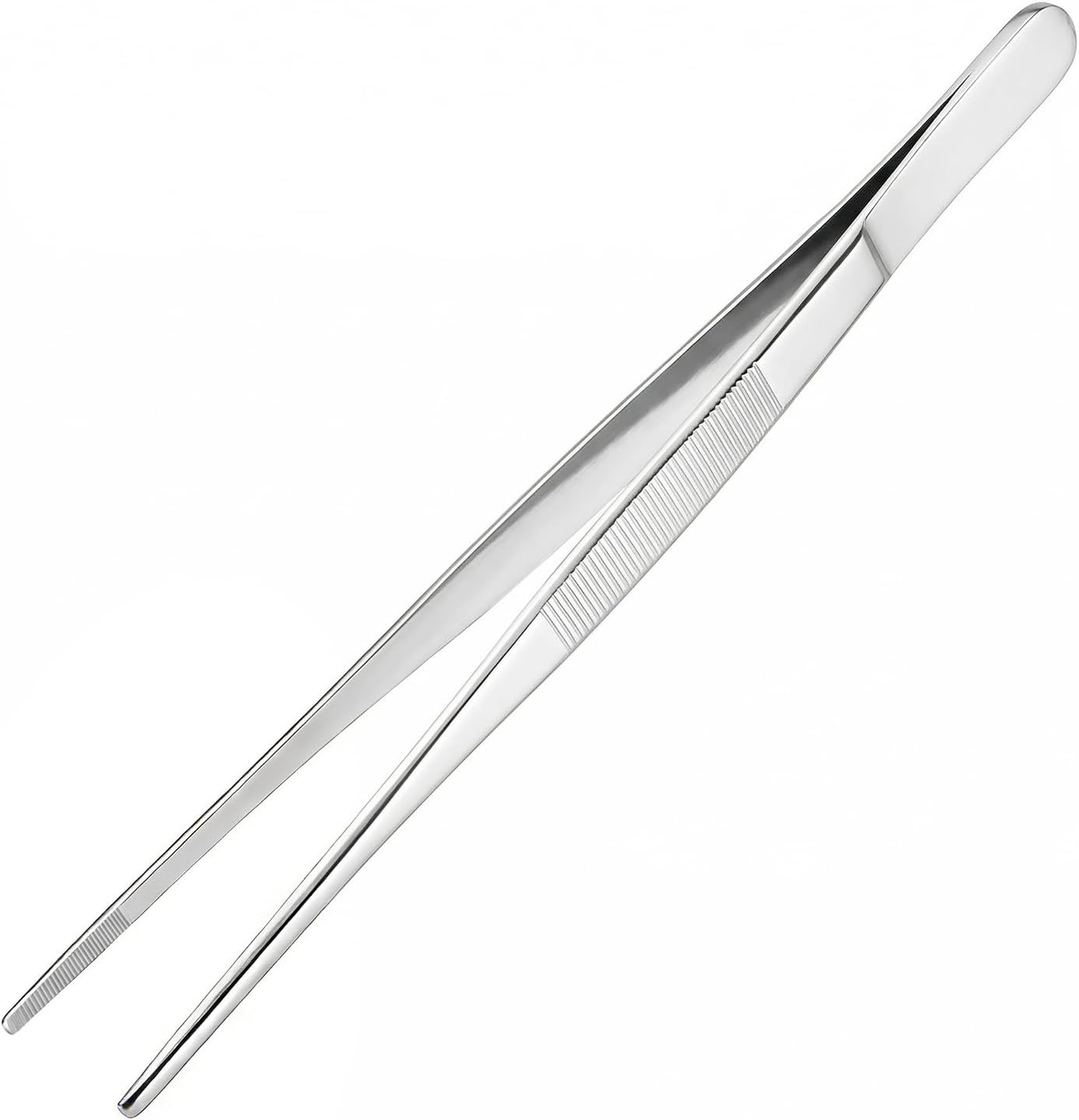 Pinzas de cocina de acero inoxidable para parrilla y asado, 12 pulgadas