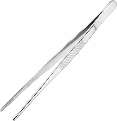 Pinzas de cocina de acero inoxidable para parrilla y asado, 12 pulgadas