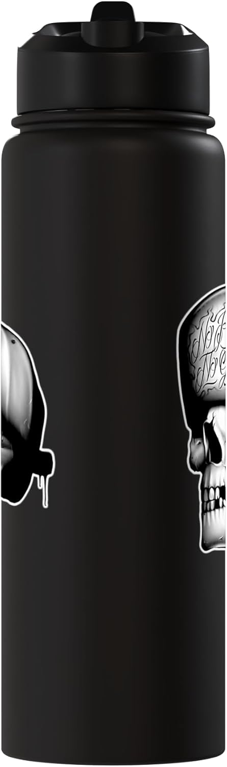 Botella agua aislada acero inox Skull Punk No Pain No Gain