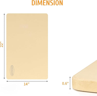 Piedra pizza extragrande 22x14pulg rectangular parrilla