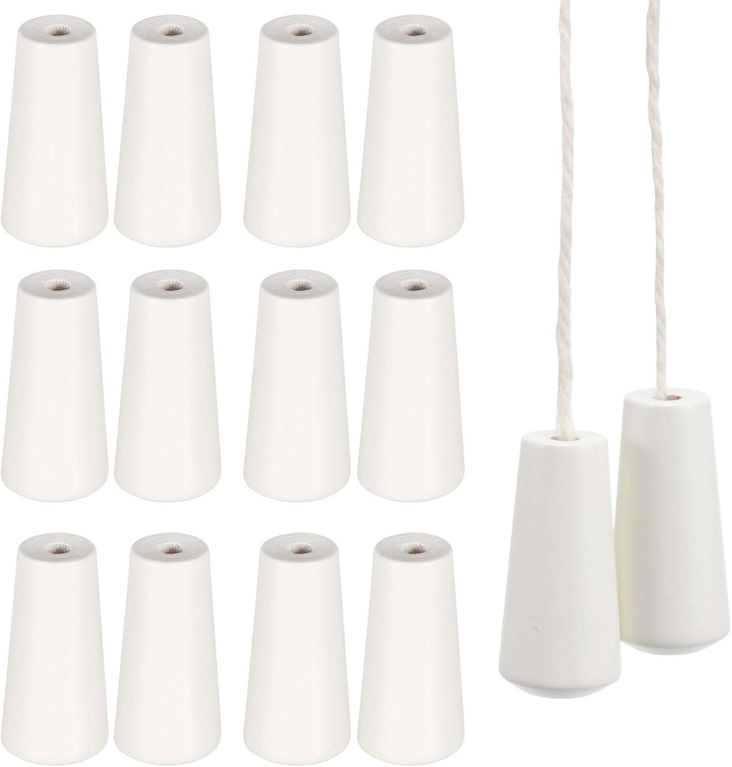 12 Pomos Madera Tiradores Colgar Borlas Decoración Hogar