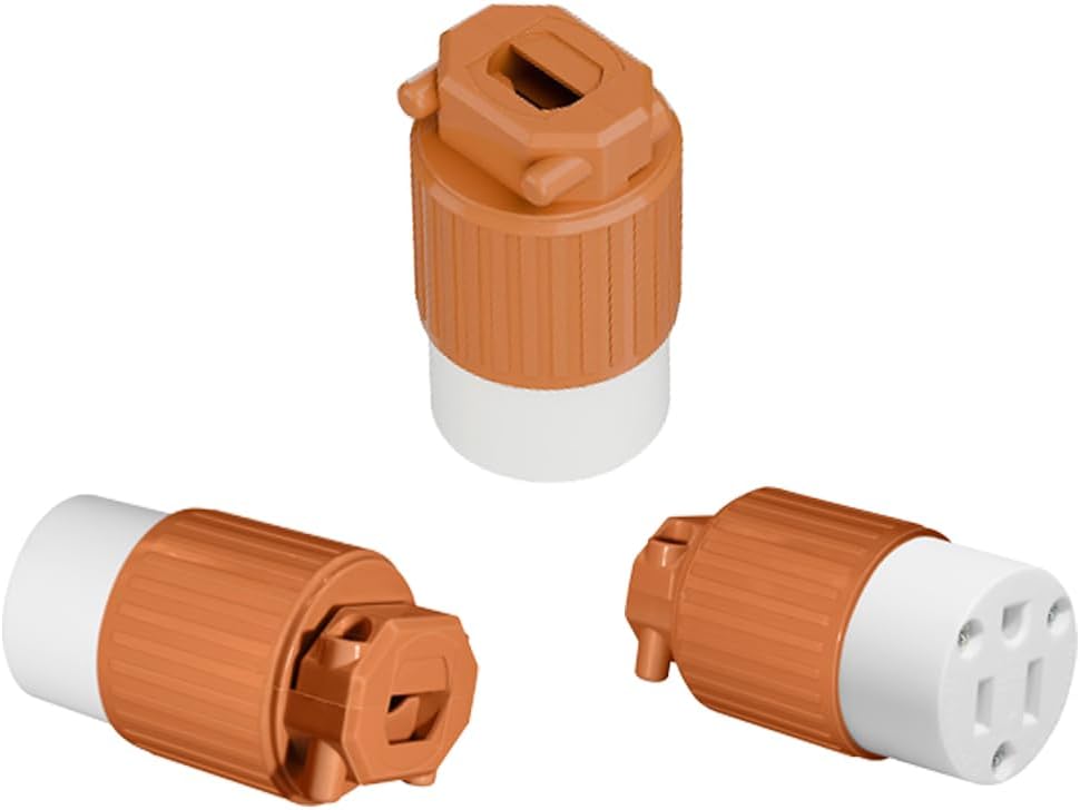 Paquete 3 enchufes Nema 5-15R 15A 125V con cableado automático