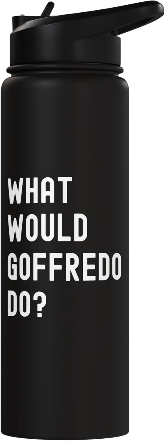 Bottella de agua aislada acero inoxidable What Would Goffredo Do
