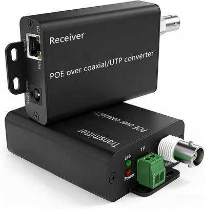 Convertidor POE sobre coaxial para vigilancia IP