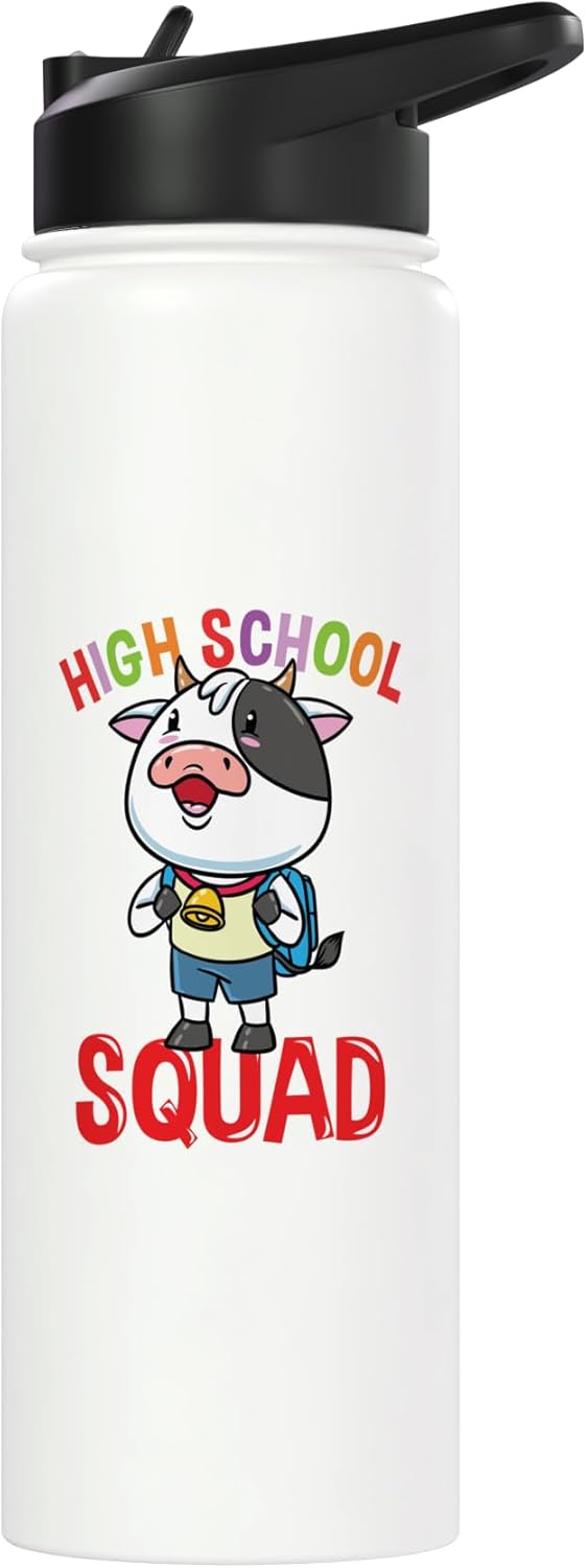 Bolso para escuela high school de acero inoxidable aislado
