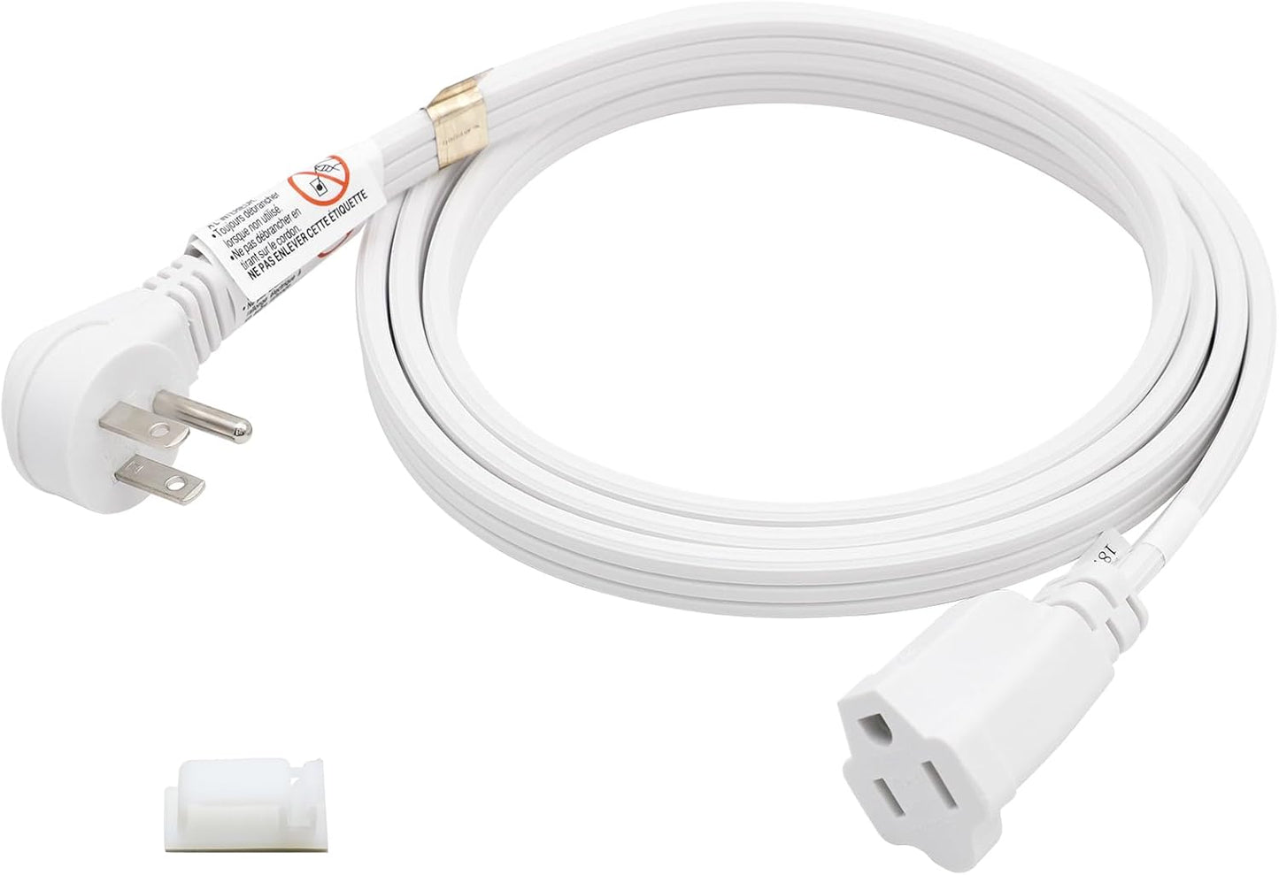 Cable extensión electrodomésticos 6ft alta resistencia blanco
