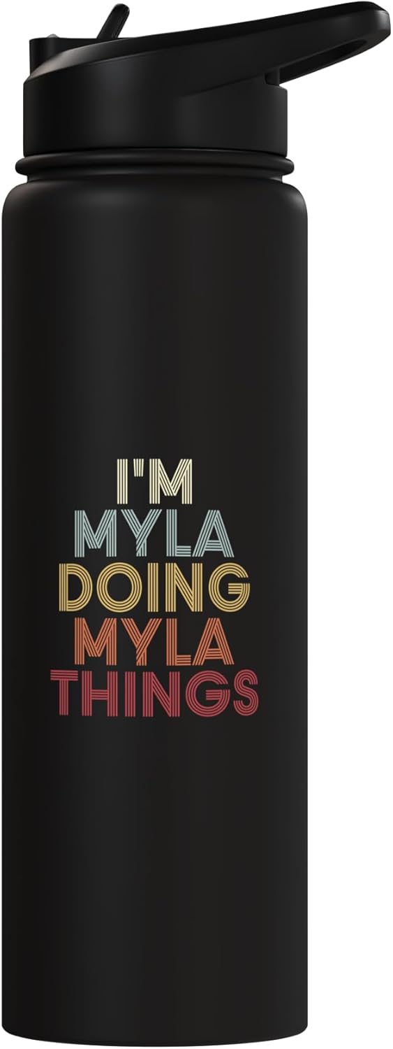 Botella de agua personalizada Myla acero inoxidable aislada