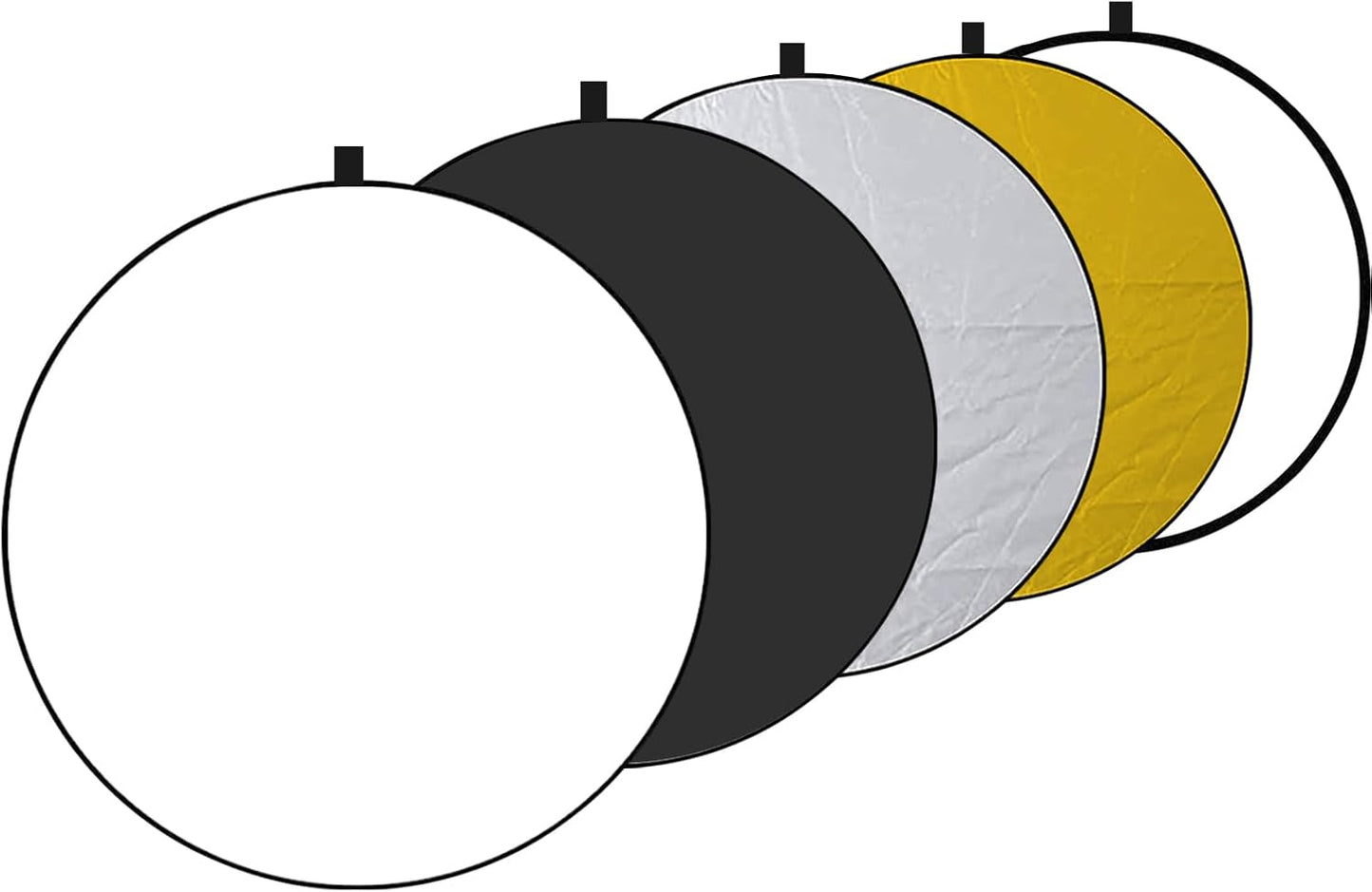 Reflector 5en1 51pulg plegable para estudio y exterior blanco